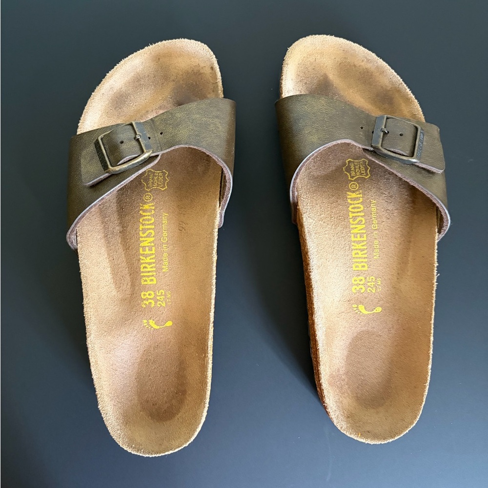 Birkenstock Dark Brown Slip-On Sandals